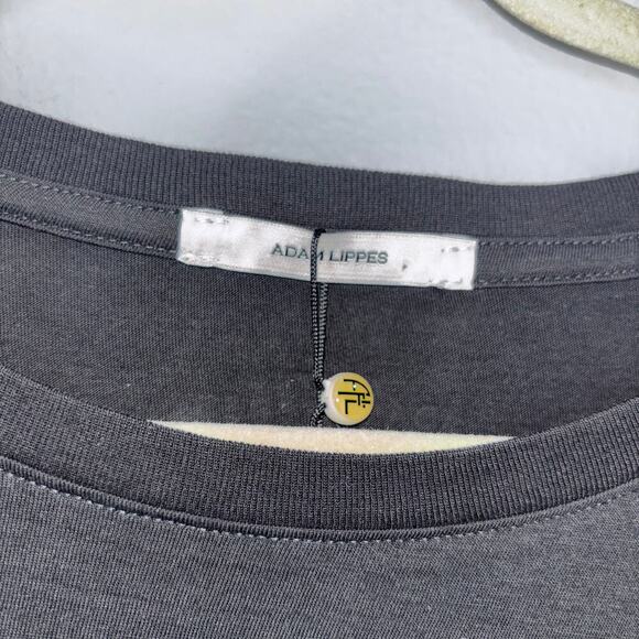 Adam Lippes 100% Pima Cotton Crewneck Tee – Black – Size Large (NWT) - Picture 12 of 14